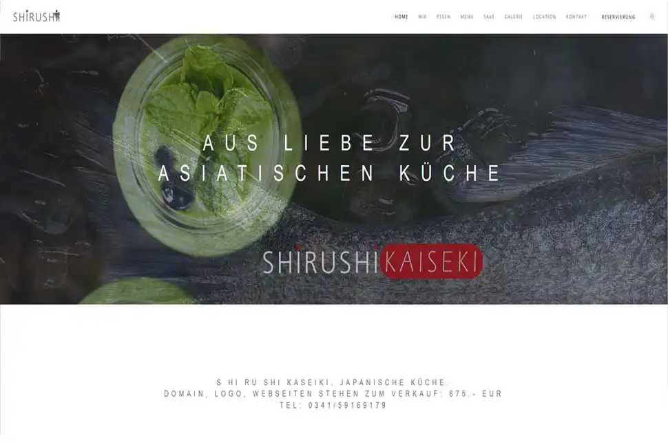 website vorlage fine-dining