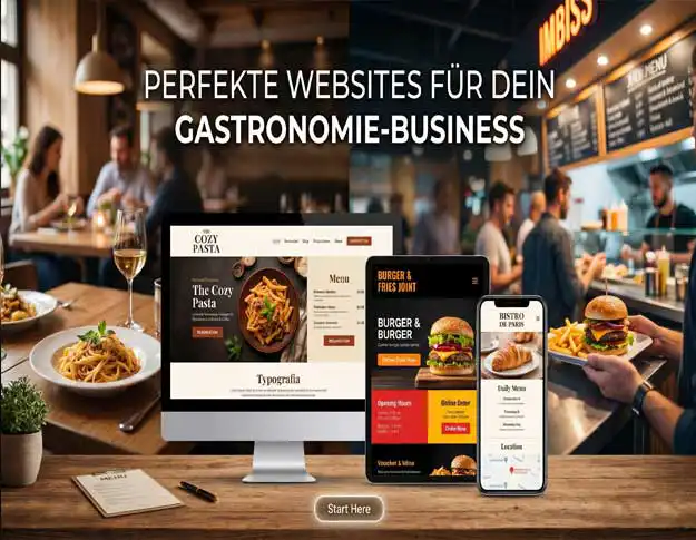 moderne Homepage Vorlage Restaurant