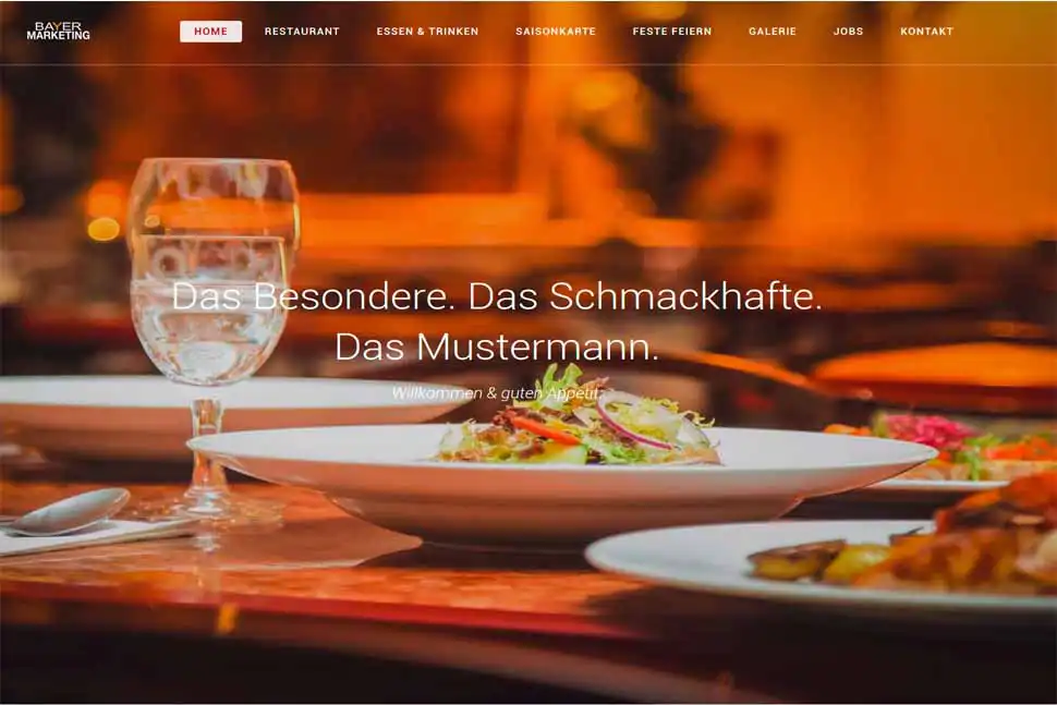 Website Restaurant Demo