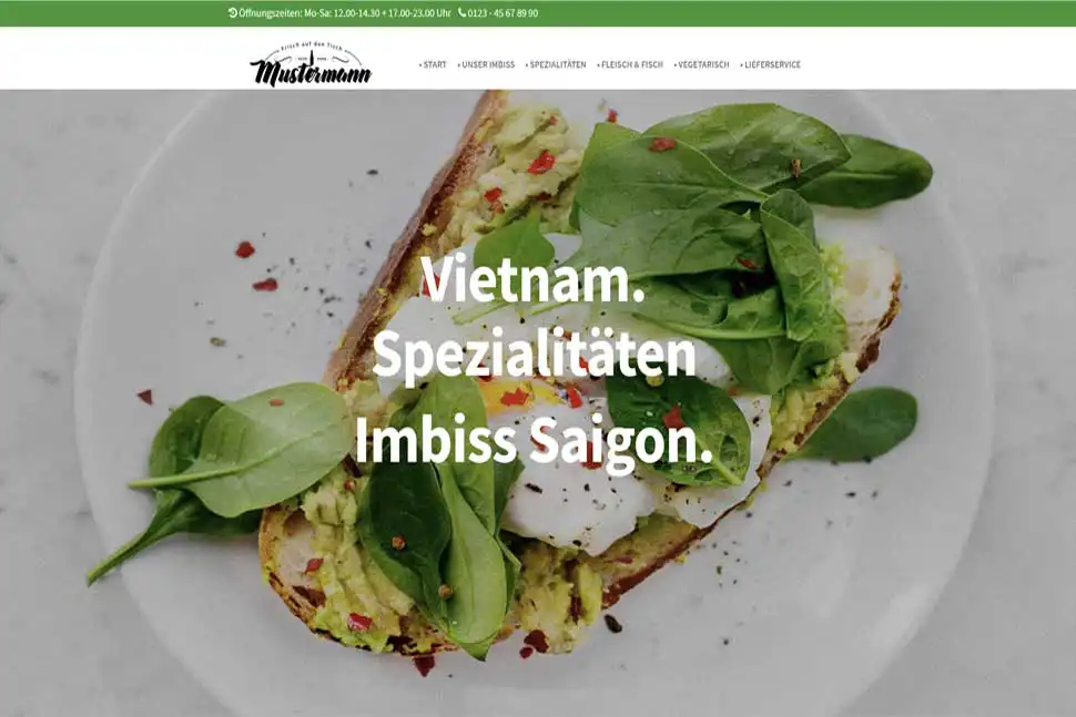 homepage vorlage asia imbiss